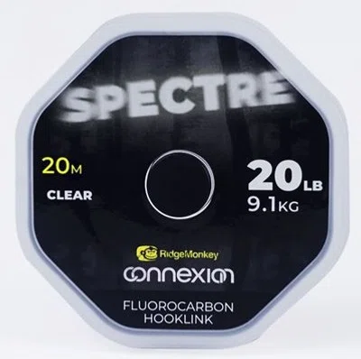 Ridgemonkey fluorocarbon connexion spectre fluorocarbon hooklink 20 m - 20 lb