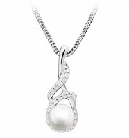 Silver Cat Něžný náhrdelník s perlou a zirkony SC413