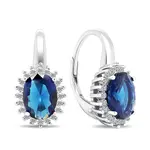 Brilio Silver Stříbrné náušnice se zirkony ve stylu vévodkyně Kate EA398WB