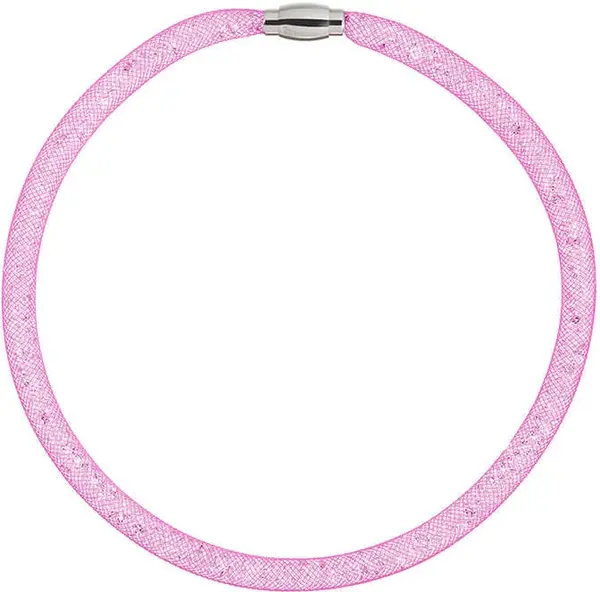 Preciosa Třpytivý náhrdelník Scarlette fuchsiový 7250 55