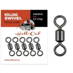 Hell-cat obratlík pevnostní power rolling swivel 5 ks - velikost 4/0 nosnost 135 kg