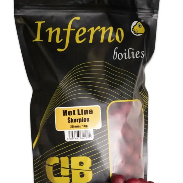 Carp inferno boilies hot line škorpion - 1 kg 20 mm