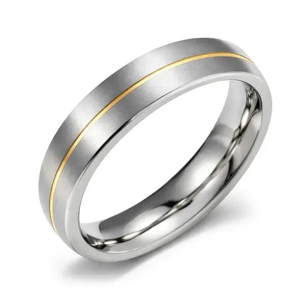 Boccia Titanium Snubní titanový prsten 0101-21 55 mm