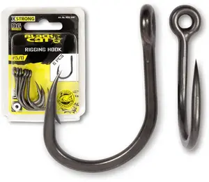 Black cat háček rigging dg coating 6 ks-velikost 4/0