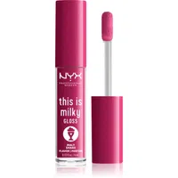 NYX Professional Makeup This is Milky Gloss Milkshakes hydratační lesk na rty s parfemací odstín 12 Malt Shake 4 ml