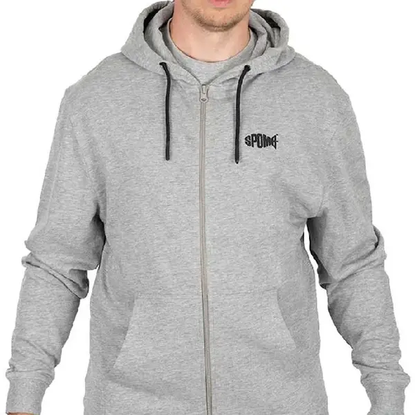 Spomb mikina grey zipped hoody - l
