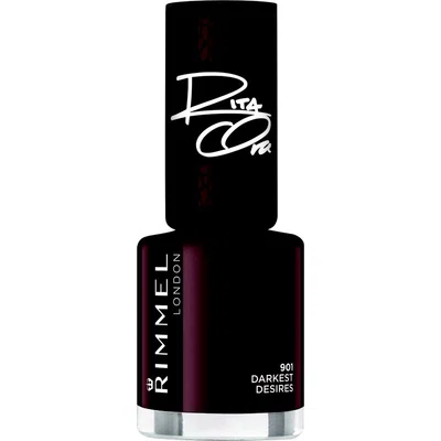 Rimmel 60 Seconds By Rita Ora rychleschnoucí lak na nehty odstín 901 Darkest Desires 8 ml
