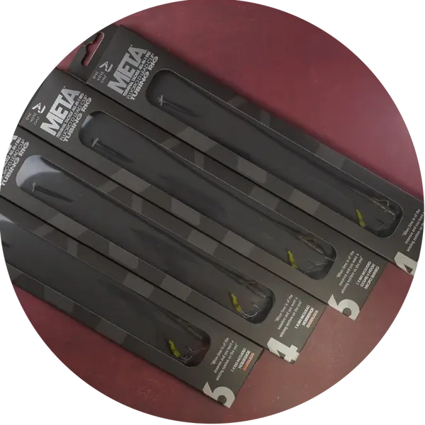 One more cast hotový návazec meta terminal tackle all-in-1 rig blend tubing fluoro d rig barbless - velikost 6