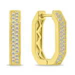 Brilio Silver Pozlacené náušnice se třpytivými zirkony EA1138Y