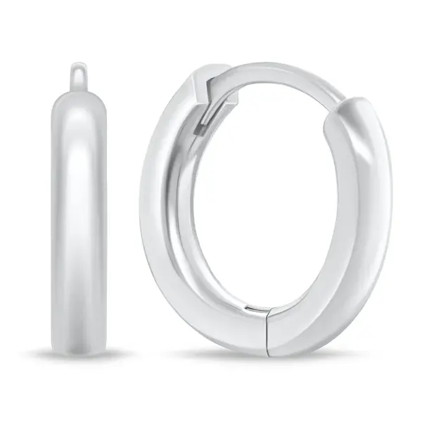 Brilio Silver Stříbrné náušnice kruhy PE071