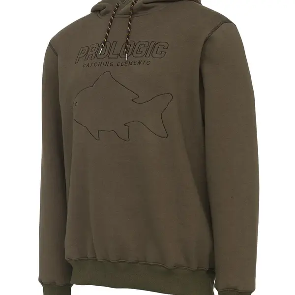 Prologic mikina mega fish hoodie army green - m