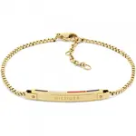 Tommy Hilfiger Slušivý pozlacený náramek Linear 2780953