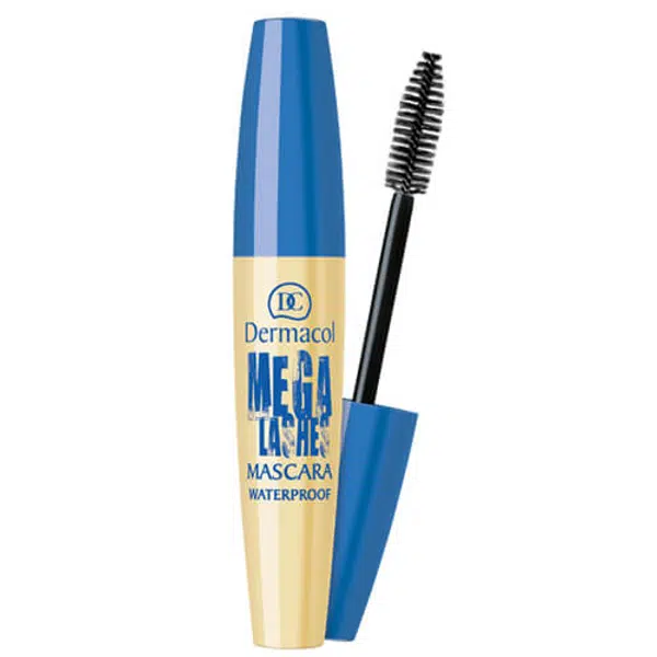 Dermacol Voděodolná řasenka pro super objem s panoramatickým efektem Mega Lashes 12,5 ml Black