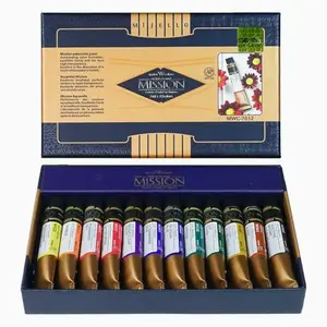 Sada akvarelových barev Mijello 12x7ml Mission Gold