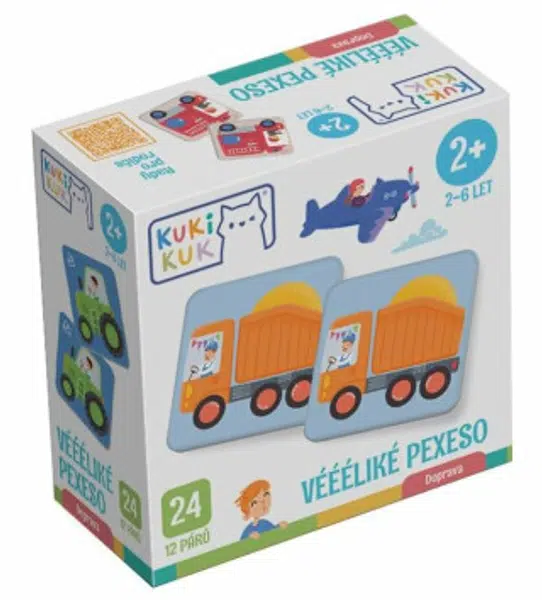 KukiKuk® KukiKuk - Véééliké pexeso Doprava