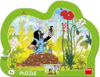 Puzzle Krtek a kalhotky kontura 25 dílků deskové