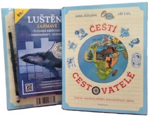 Balíček Čeští cestovatelé + křížovky s tužkou - Jana Jůzlová