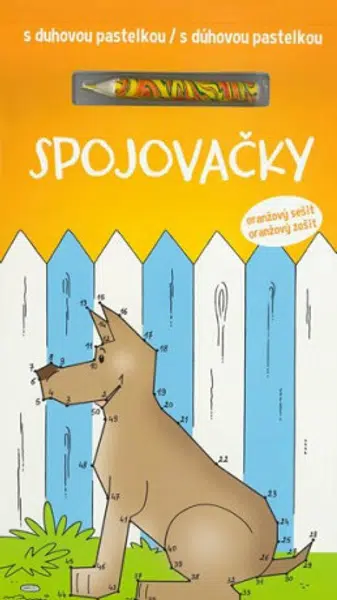 Spojovačky s duhovou pastelkou/Spojovačky s dúhovou pastelkou - oranžový sešit/oranžový zošit