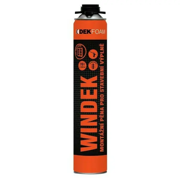 Pena montážna DEKFOAM WINDEK pištoľová 750 ml