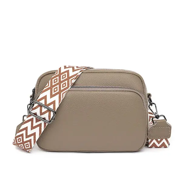 Dámská malá crossbody kabelka béžová