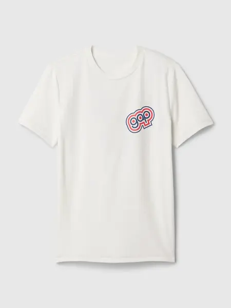 Biele chlapčenské tričko s logom GAP