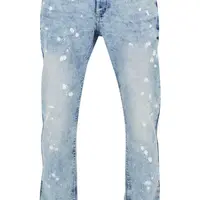 Men's Stretch Signature Jeans Blue with Blotches