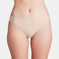 Súprava troch dámskych táng vo svetlo hnedej farbe Under Armour UA Pure Stretch 3 No Show