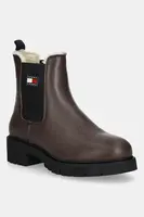 Kožené kotníkové boty Tommy Jeans TJW CHELSEA BOOT WL