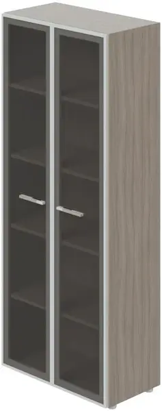 LENZA Skríň WELS dvere - sklo,  79,8x42,5x196,5 cm