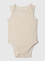 Béžové dievčenské body bez rukávov GAP