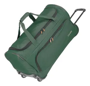 Cestovná taška na kolieskach Travelite Basics Fresh Wheeled Duffle Dark green