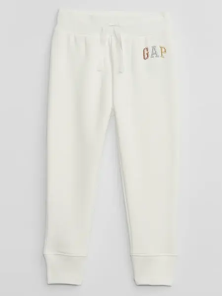 Biele detské tepláky s logom GAP
