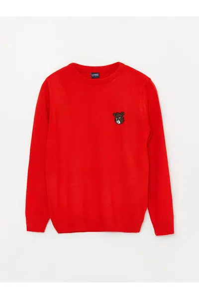 LC Waikiki Crew Neck Long Sleeve Boy's Knitwear Sweater
