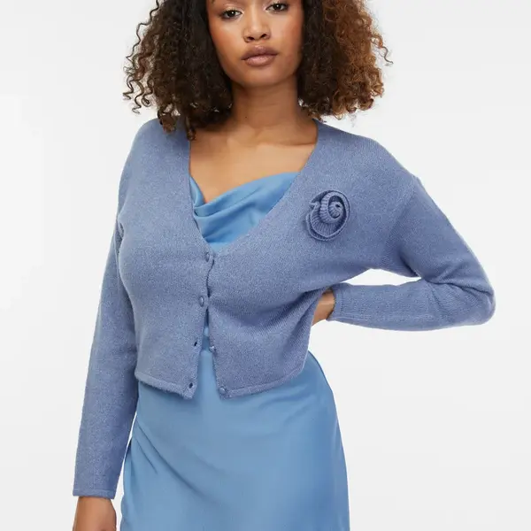 Modrý dámsky kardigan s prímesou vlny ORSAY