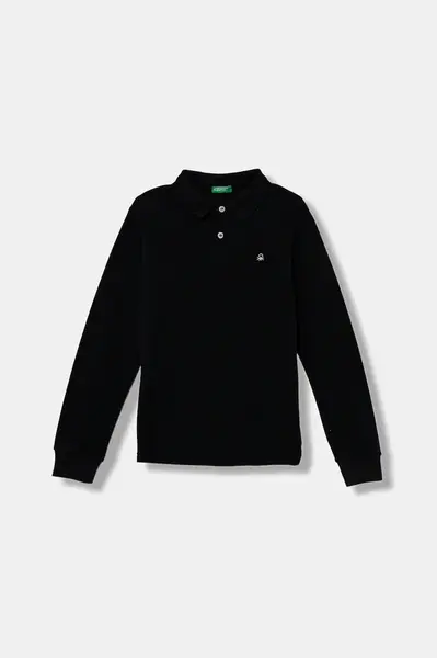 Detská bavlnená košeľa s dlhým rukávom United Colors of Benetton