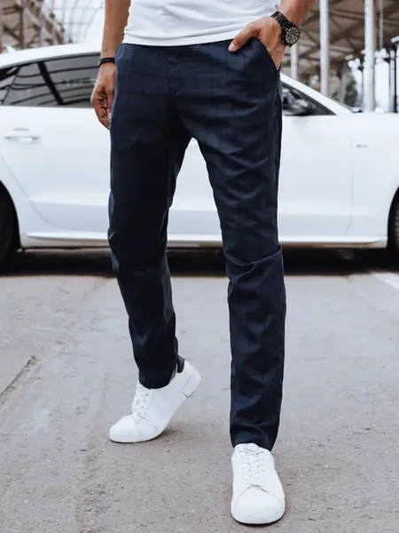 Spodnie męskie casual ciemnogranatowe Dstreet