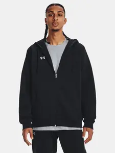 Under Armour Mikina UA Rival Fleece FZ Hoodie-BLK - Pánské