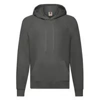 Grafitowa bluza męska z kapturem Lightweight Hooded Sweat Fruit of the Loom