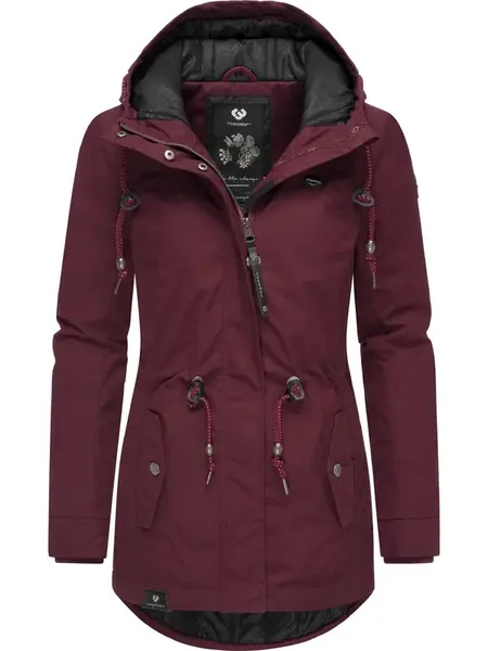 Ragwear Zimná parka 'Monadis'  červená