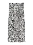 Bershka Sukňa  čierna / šedobiela