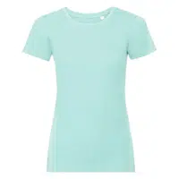 Light blue women's t-shirt Pure Organic Russell
