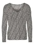 VERO MODA Blúzka 'VMMERVE'  béžová / čierna