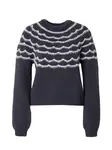 VERO MODA Sveter 'Charmaina'  antracitová / biela