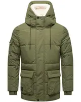 STONE HARBOUR Zimná bunda 'Lauroo XX'  nebielená / olivová