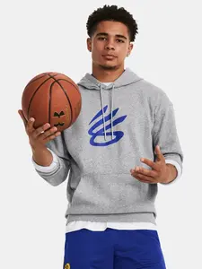 Under Armour Mikina Curry Splash Hoodie-GRY - Pánské
