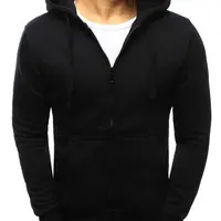 DStreet Pánská mikina rozepínací s kapucí černá