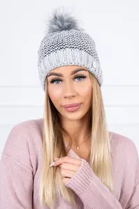 marka niezdefiniowana Čepice K179 světle šedá