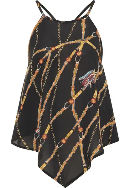 faina Top  zlatá žltá / oranžová / merlotová / čierna