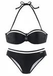 LASCANA Bikiny  čierna / biela