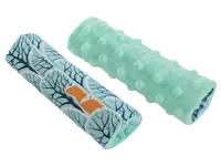 Medi Partners Stroller belt protectors (2 pcs.) cotton + minky – Forest + minky minky